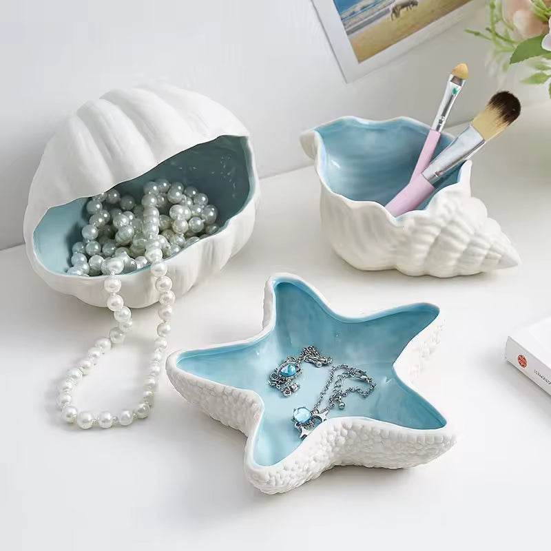 Lune – Porcelain Jewelry Dish (Blue)